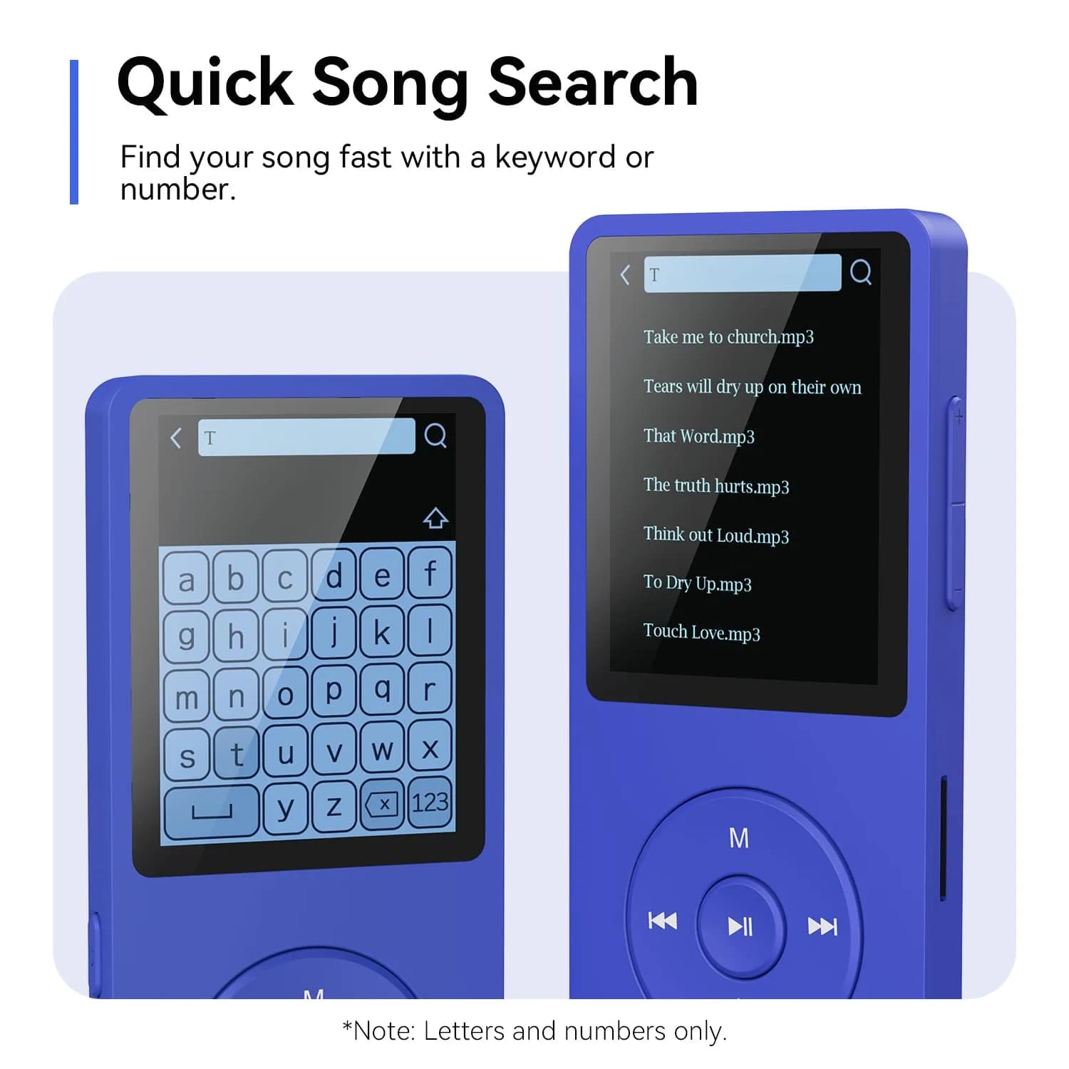 AGPTEK A02 MP3 Player 32GB (1.8 inch Screen, Bluetooth 5.3) | Portable Music Player with Speaker & FM Radio - view 4