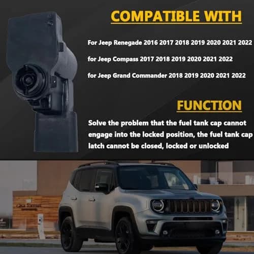 repustor Fuel Tank Lid Latch Fits for Jeep Renegade 16-22 Compass 17-22 Grand Commander | Durable Plastic Locking Mechanism thumbnail 3