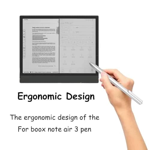 CaoXiong Silver Stylus Pen for BOOX Tablet Note Air 3 | 4096 Pressure Levels, Ergonomic Design thumbnail 3