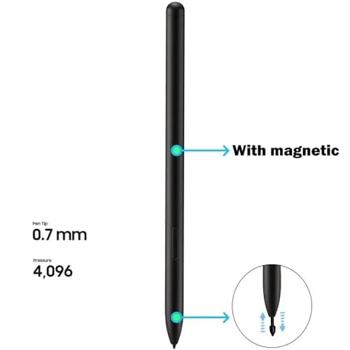 Peixiong Replacement S Pen for Samsung Galaxy Tab S10+/S10 Ultra Stylus Touch S Pen, Black | 4096 Pressure Sensitivity thumbnail 4