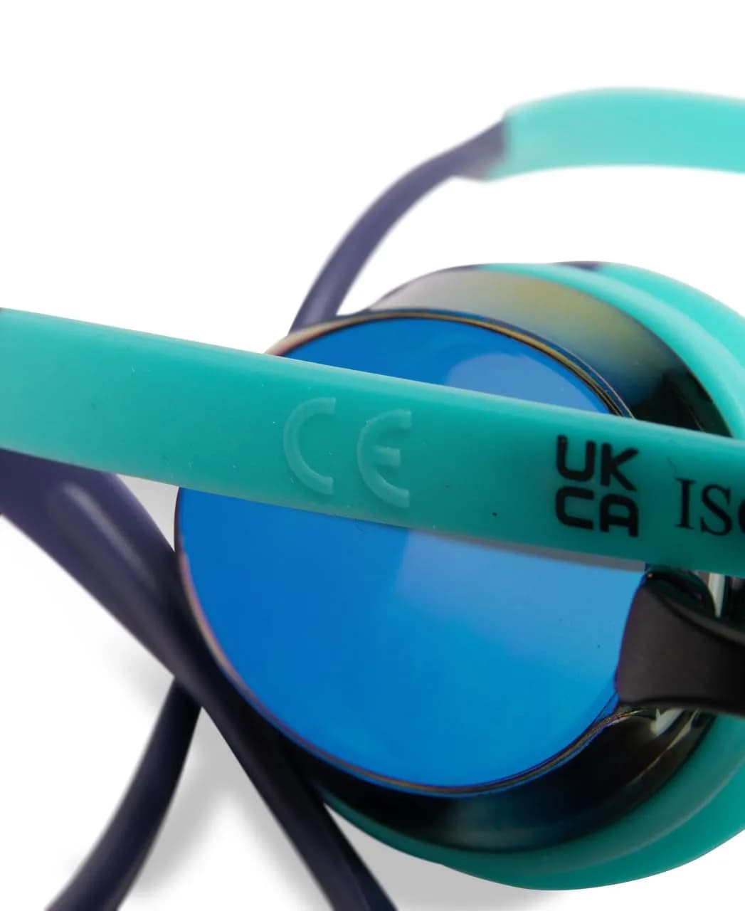 ARENA Tracks Unisex Adult Essential Racing Swim Goggles with FINA-Approved Anti-Fog Mirror Lens | Turquoise/Future Dusk/Water - view 4