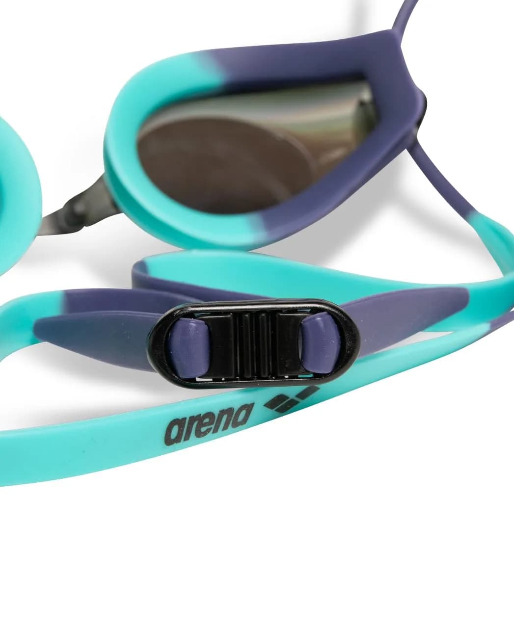 ARENA Tracks Unisex Adult Essential Racing Swim Goggles with FINA-Approved Anti-Fog Mirror Lens | Turquoise/Future Dusk/Water - view 5
