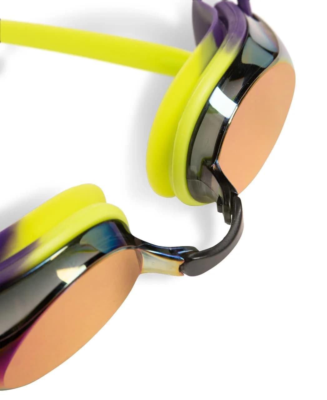 ARENA Tracks Unisex Adult Racing Swim Goggles - Violet/Plum/Arctic Lime - FINA-Approved Anti-Fog Mirror Lens thumbnail 3