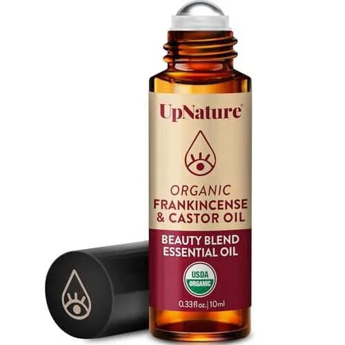 UpNature Castor Oil Roll On Eye Roller 0.33 Fl Oz | Organic Face & Under Eye Care thumbnail 1