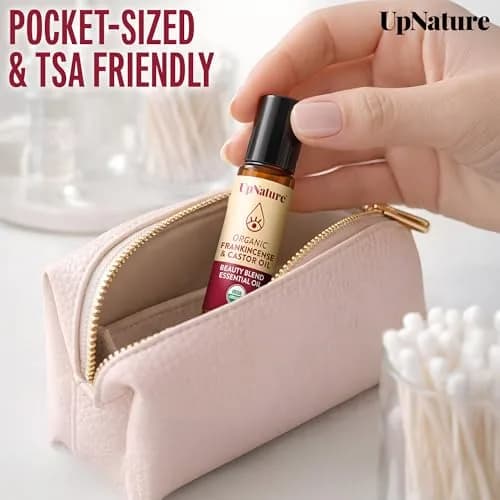 UpNature Castor Oil Roll On Eye Roller 0.33 Fl Oz | Organic Face & Under Eye Care thumbnail 5
