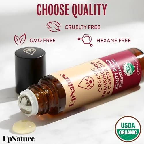 UpNature Castor Oil Roll On Eye Roller 0.33 Fl Oz | Organic Face & Under Eye Care thumbnail 6