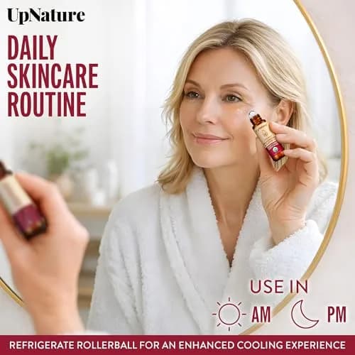 UpNature Castor Oil Roll On Eye Roller 0.33 Fl Oz | Organic Face & Under Eye Care thumbnail 4