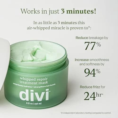 Divi Whipped Repair Treatment Mask 8 oz | Repairs Breakage & Tames Frizz in 3 Minutes thumbnail 5