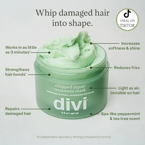 Divi Whipped Repair Treatment Mask 8 oz | Repairs Breakage & Tames Frizz in 3 Minutes thumbnail 2