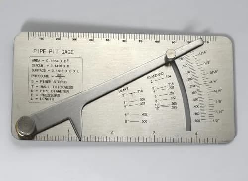 RIVERWELD Pipe Pit Gauge Welding Gage 13mm (1/2") | Precision Stainless Steel Inspection Tool thumbnail 2