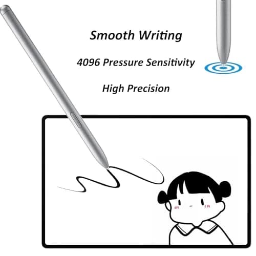LiXiongBao Galaxy Tab S10 Ultra S Pen,Silver | Precise, Sensitive Stylus for Samsung Galaxy Tab S10+ thumbnail 4