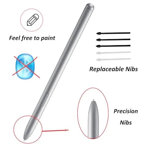 LiXiongBao Galaxy Tab S10 Ultra S Pen,Silver | Precise, Sensitive Stylus for Samsung Galaxy Tab S10+ thumbnail 3