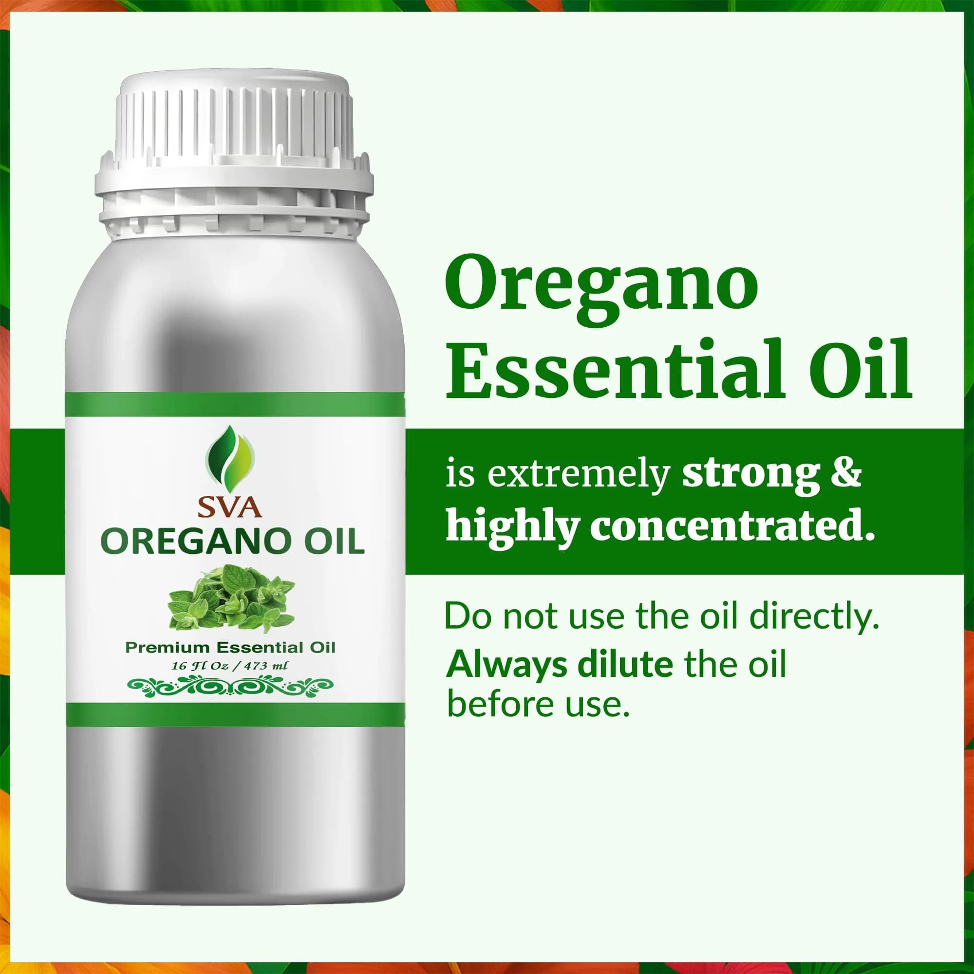 SVA ORGANICS Organic Oregano Essential Oil - 16 Fl Oz (473 ml) Large Bottle - view 2