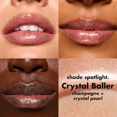 e.l.f. Glow Reviver Lip Oil Crystal Baller | Hydrating Glossy Sheer Pop of Color thumbnail 2