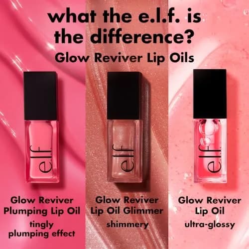 e.l.f. Glow Reviver Lip Oil Citrine Gleam 7.4ml (0.25 Fl Oz) | Hydrating Sheer Shine for Everyday Wear thumbnail 5