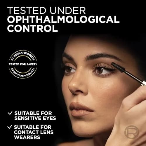 L'Oreal Paris Voluminous Panorama Mascara 0.33 Fl Oz | Longwear, Smudge-Resistant, All Night Black thumbnail 7