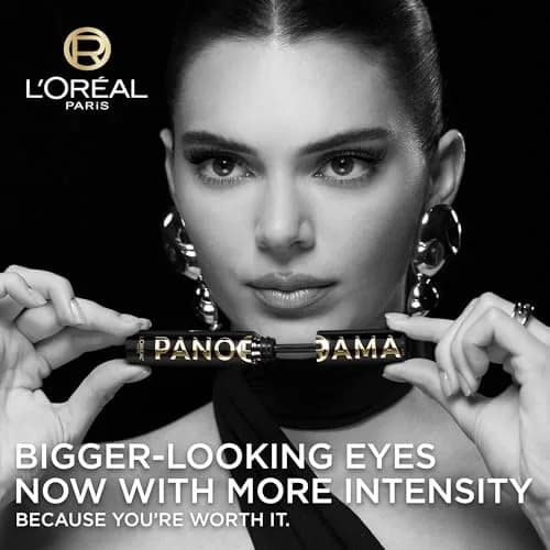 L'Oreal Paris Voluminous Panorama Mascara 0.33 Fl Oz | Longwear, Smudge-Resistant, All Night Black thumbnail 3