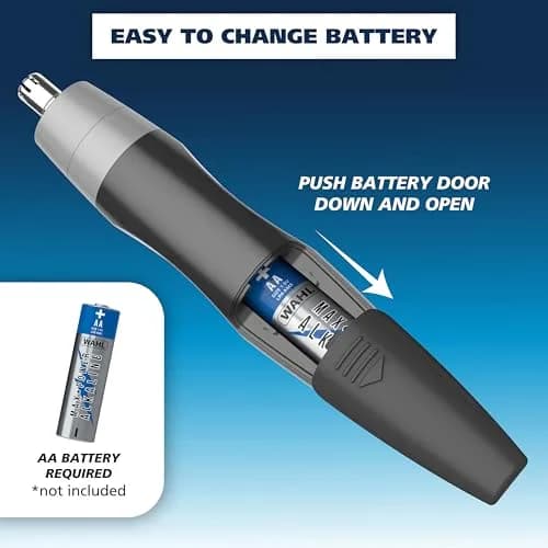 Wahl Nose & Ear Hair Trimmer for Men | Precise, Pain-Free, Cordless, Rinseable Head (Pack of 1) thumbnail 7