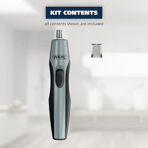 Wahl Nose & Ear Hair Trimmer for Men | Precise, Pain-Free, Cordless, Rinseable Head (Pack of 1) thumbnail 9