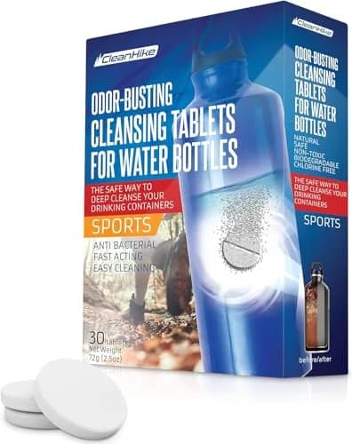 CleanHike Water Bottle Cleaning Tablets 36 Count | Effervescent Formula for Tumblers & Stainless Steel thumbnail 1