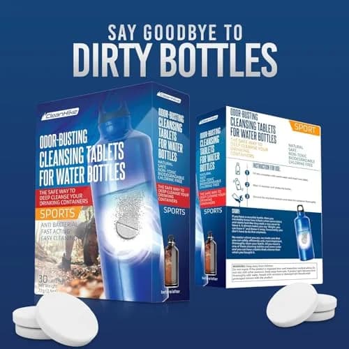 CleanHike Water Bottle Cleaning Tablets 36 Count | Effervescent Formula for Tumblers & Stainless Steel thumbnail 2