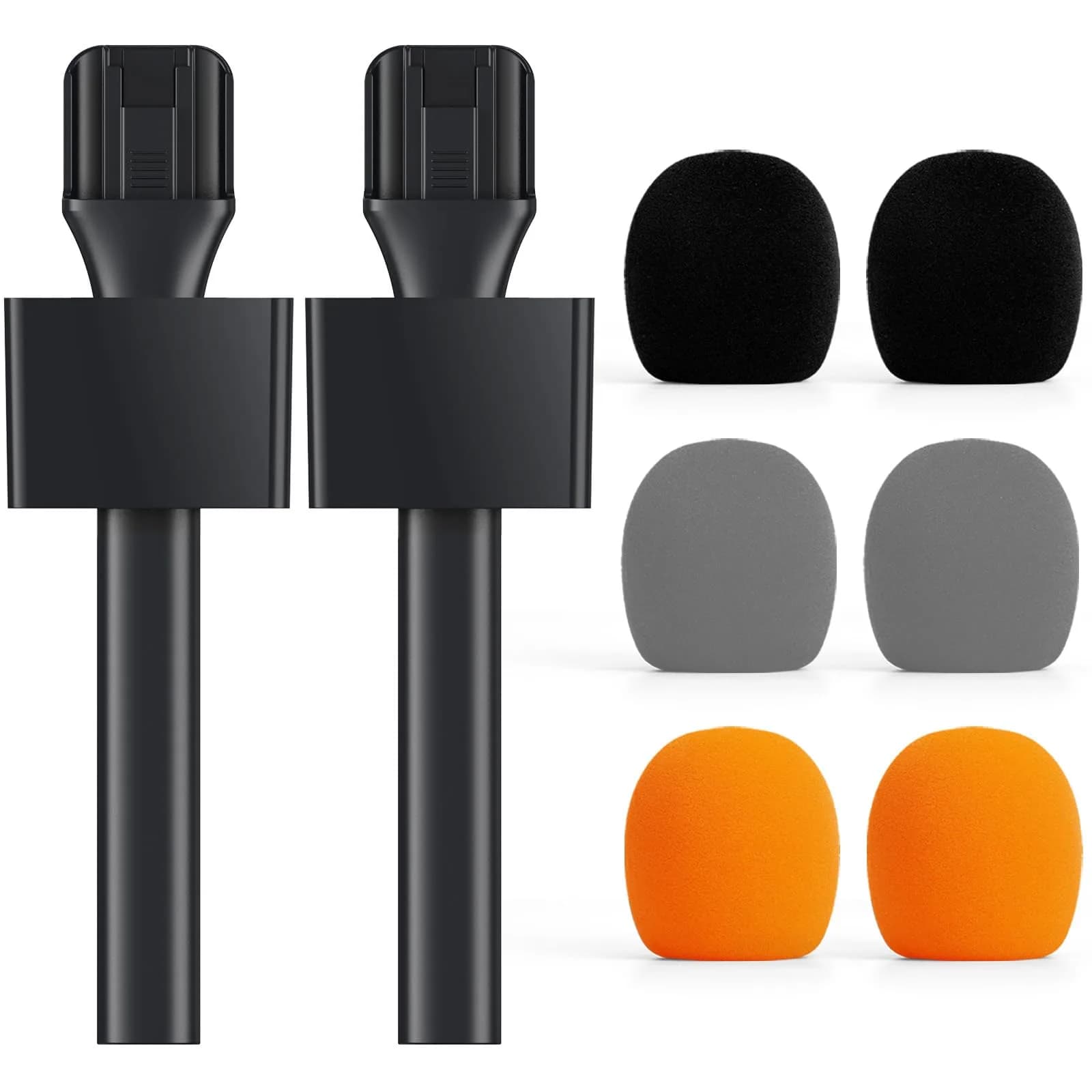 TONOR Handheld Adaptor for Wireless Microphone & Lavalier Mic | 2-Pack, Compatible with DJI, Rode, Hollyland, Custom Flag, Windshields - main product image