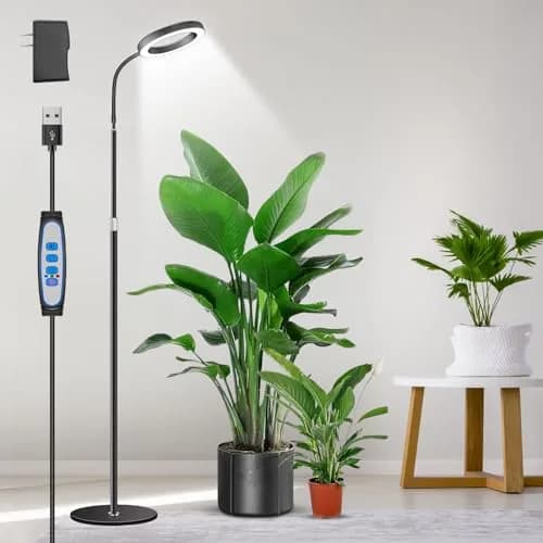 Aumtrly Full Spectrum LED Grow Light with 68-inch Adjustable Stand | 20W LED Plant Lamp thumbnail 1