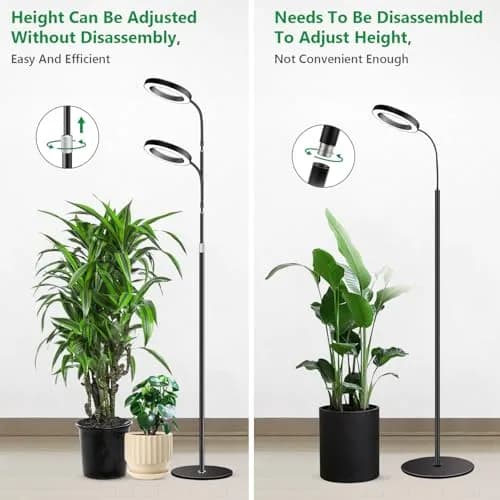 Aumtrly Full Spectrum LED Grow Light with 68-inch Adjustable Stand | 20W LED Plant Lamp thumbnail 7