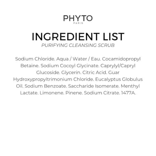 PHYTO Scalp Solutions Purifying Scrub - Exfoliating Sea Salt & Eucalyptus Deep Cleanse - Removes Buildup, Silicone & Sulfate-Free - For Oily Scalp - 7.05 oz thumbnail 3