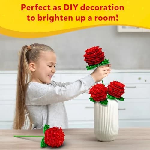 Skillmatics Poke-in Art Rose Bouquet Wood Craft Kit | Mess-Free DIY Activity for Kids Ages 4-9 thumbnail 5