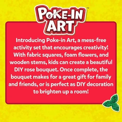 Skillmatics Poke-in Art Rose Bouquet Wood Craft Kit | Mess-Free DIY Activity for Kids Ages 4-9 thumbnail 8