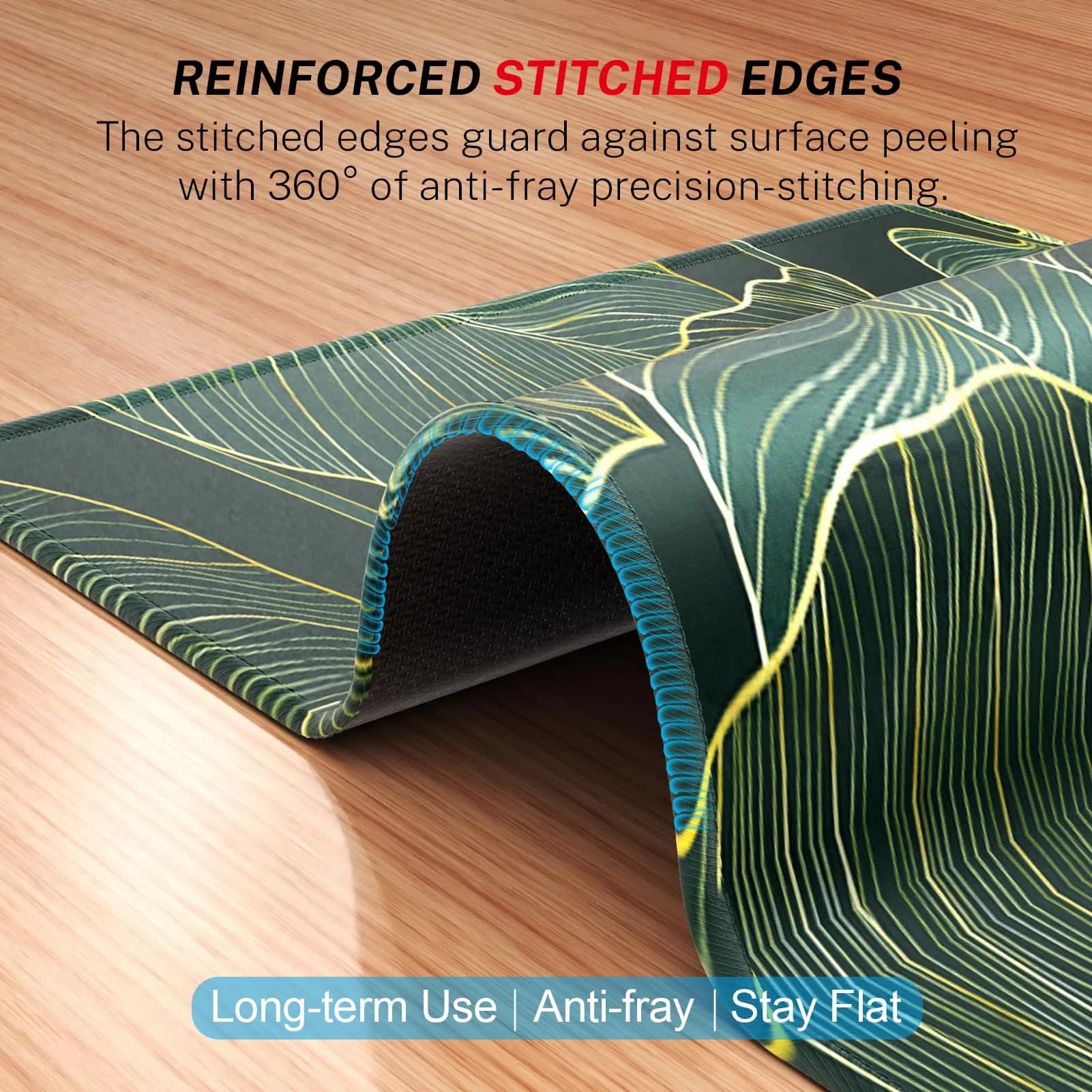MROCO Green Leaves Mouse Pad 8.5 x 11 Inch | Smooth Glide & Precise Control - view 3