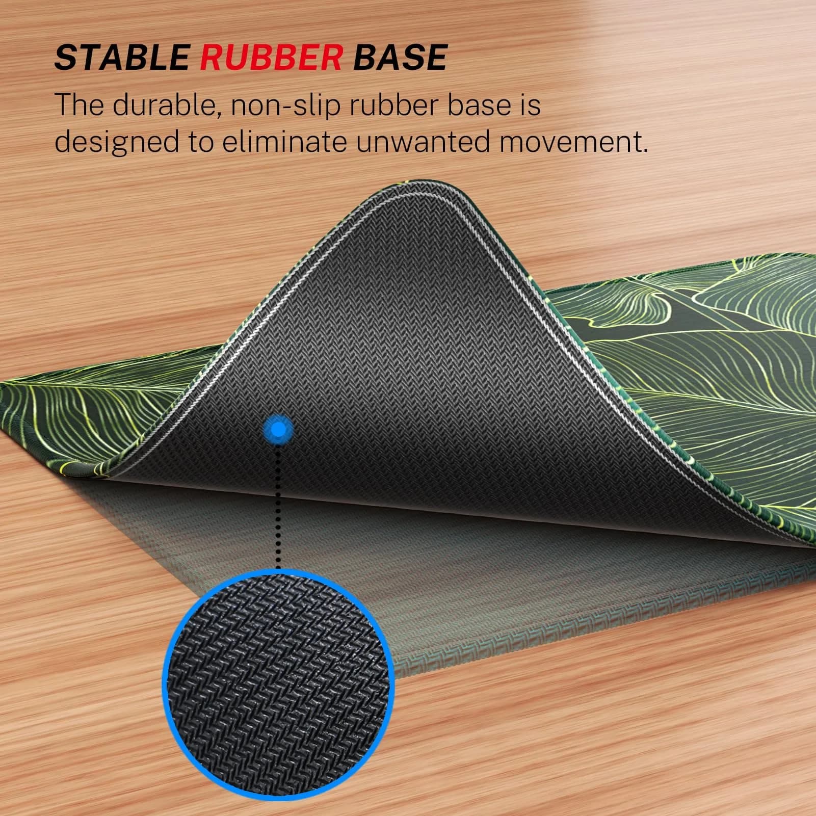 MROCO Green Leaves Mouse Pad 8.5 x 11 Inch | Smooth Glide & Precise Control - view 4