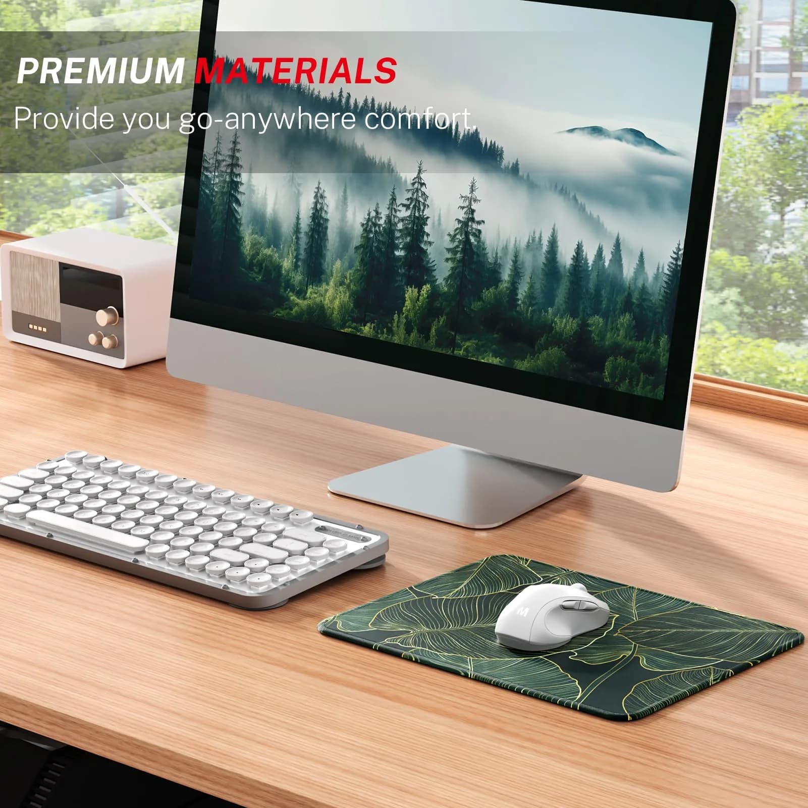 MROCO Green Leaves Mouse Pad 8.5 x 11 Inch | Smooth Glide & Precise Control - view 6