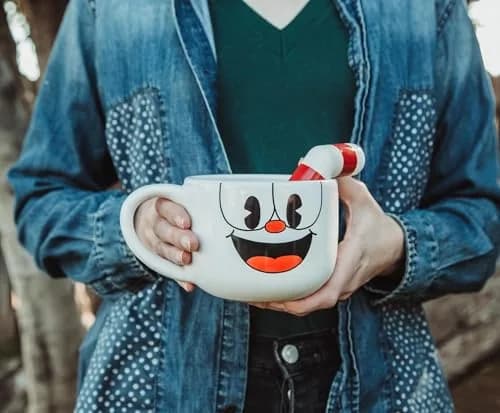Toynk Cuphead Ceramic Coffee Mug and Straw | 20 Ounces | Official Cartoon Character thumbnail 4