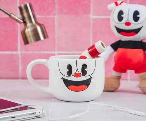 Toynk Cuphead Ceramic Coffee Mug and Straw | 20 Ounces | Official Cartoon Character thumbnail 3