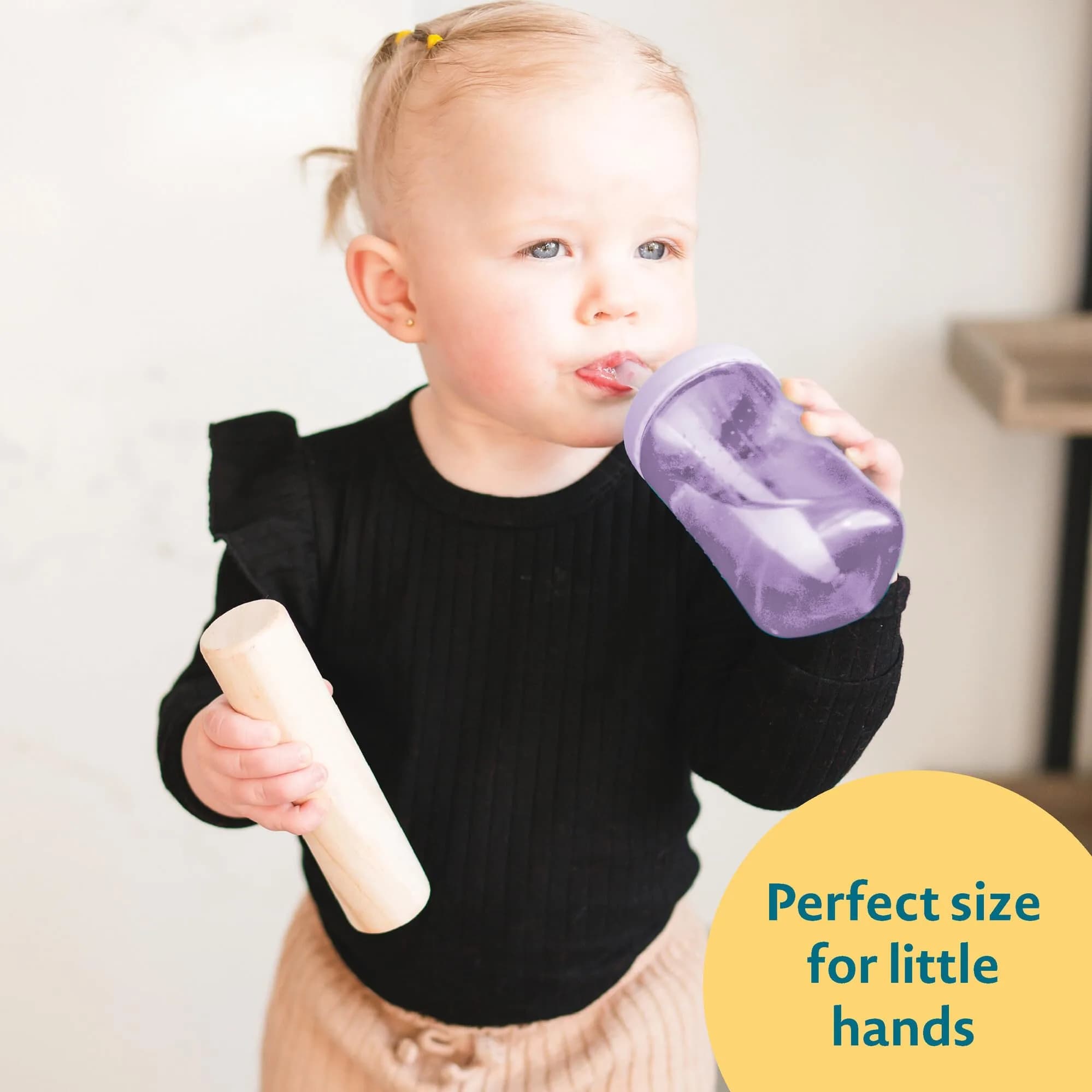 The First Years Squeeze & Sip Straw Cups - 200ml (7 Fl Oz) - Pack of 3 | BPA-Free Toddler Training Cups - view 4
