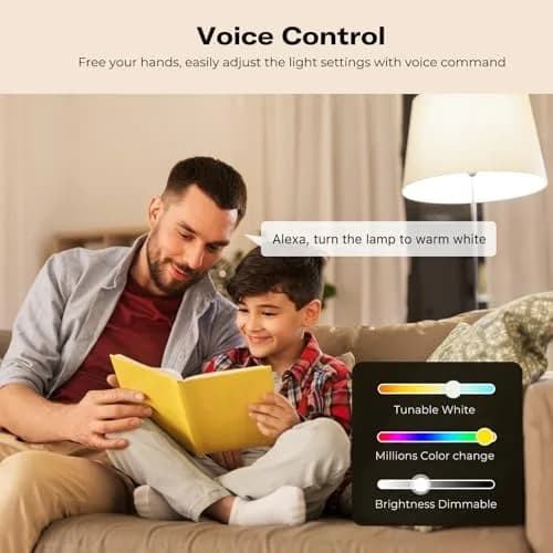 THIRDREALITY Zigbee Smart Color Bulb ZL1 A19 RGBCW LED 800 Lumens (4-Pack) | Tunable White 2700K-6500K thumbnail 4