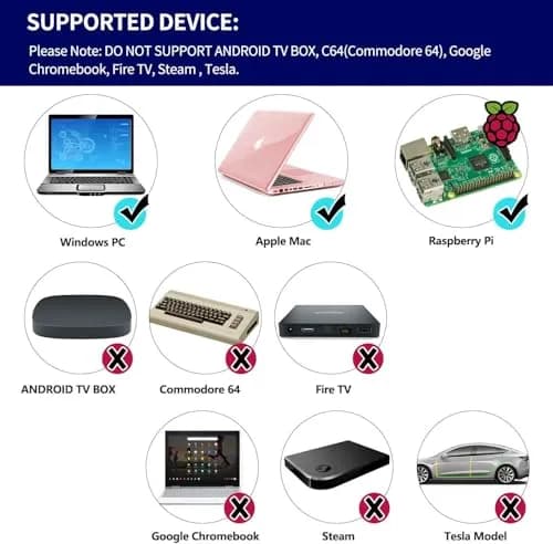 SAFFUN 2 Pack Classic N64 Controller Wired USB PC Gamepad 203g (7.2 oz) | Plug & Play for Windows PC macOS Raspberry Pi thumbnail 5