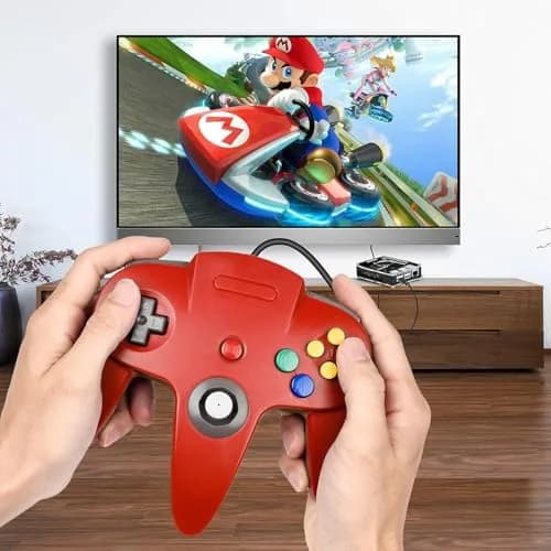 SAFFUN 2 Pack Classic N64 Controller Wired USB PC Gamepad 203g (7.2 oz) | Plug & Play for Windows PC macOS Raspberry Pi thumbnail 9