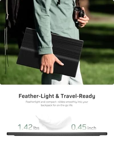 WCV 15.6 Inch Portable Monitor 1080P USB-C HDMI Ultra-Slim Travel Screen with Kickstand thumbnail 8
