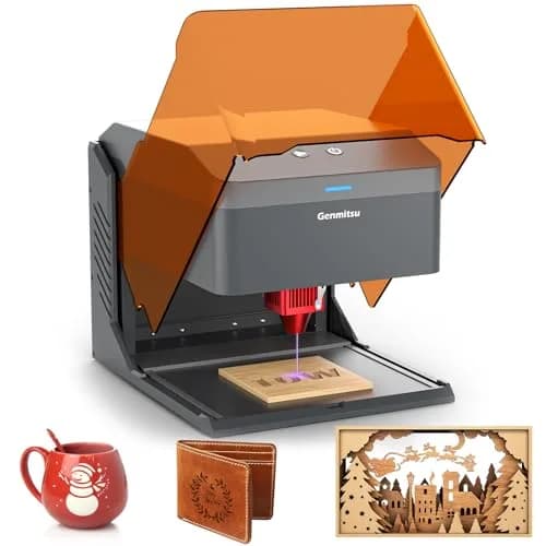 Genmitsu Kiosk 10W Laser Engraver & Cutter with Enclosure | 100x100mm Work Area, 12000mm/min Speed, 0.01mm Precision thumbnail 1