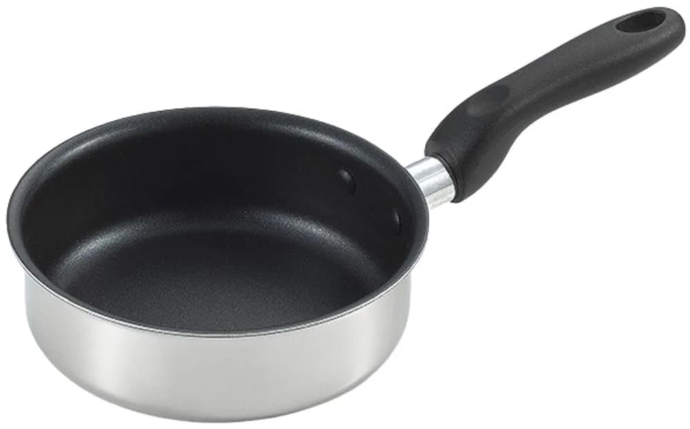 タマハシ(Tamahashi) Petit Cook PC-14F IH Compatible Frying Pan 14cm | Double-Walled Aluminum with Fluorine Coating