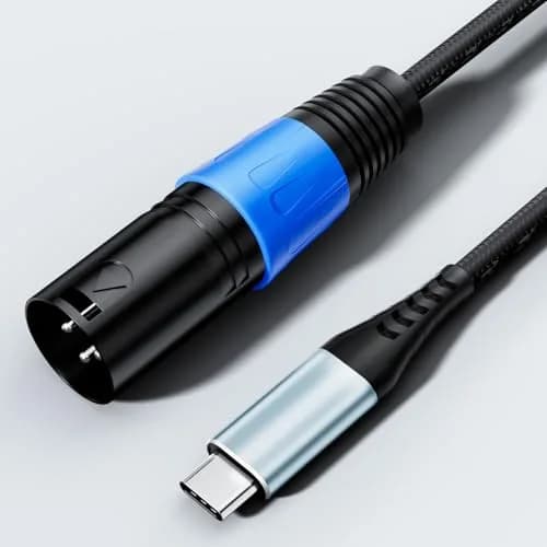 Mugteeve USB C to XLR Male Speaker Cable 10 Feet | Hi-Fi DAC Audio Support for Mixer, AMP, Studio Monitors thumbnail 2