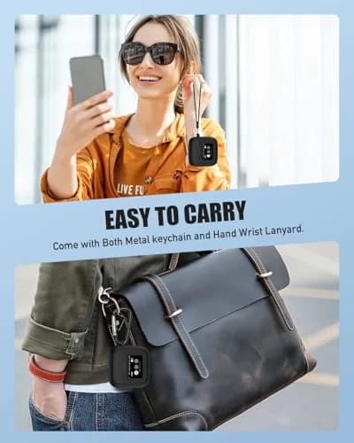 YAJOJO Black Portable Electronic Device Cover | Silicone Skin with Keychain & Lanyard (0.032kg) thumbnail 6