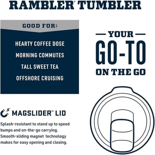 YETI Rambler 30 oz Tumbler Cape Taupe | Insulated Stainless Steel with MagSlider Lid thumbnail 4