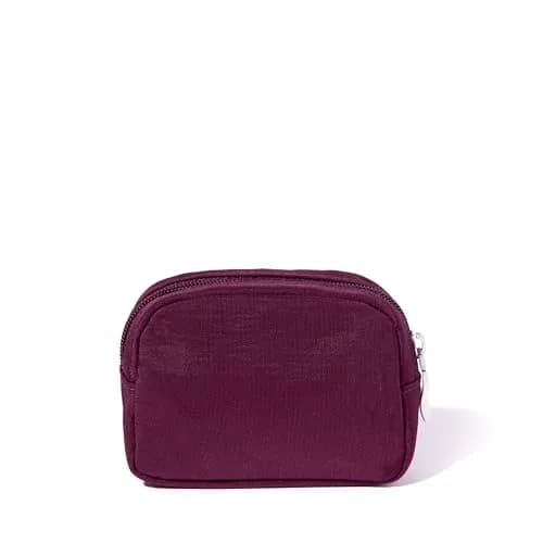 Baggallini Mini Cosmetic Pocket - Lightweight 4.9"W x 3.5"H x 1.5"D Makeup Bag | Mulberry thumbnail 6