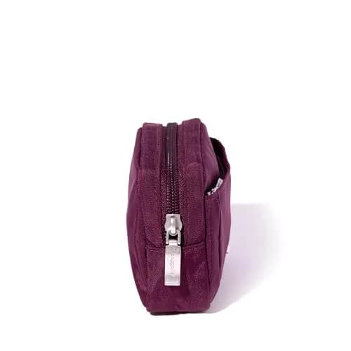 Baggallini Mini Cosmetic Pocket - Lightweight 4.9"W x 3.5"H x 1.5"D Makeup Bag | Mulberry thumbnail 7