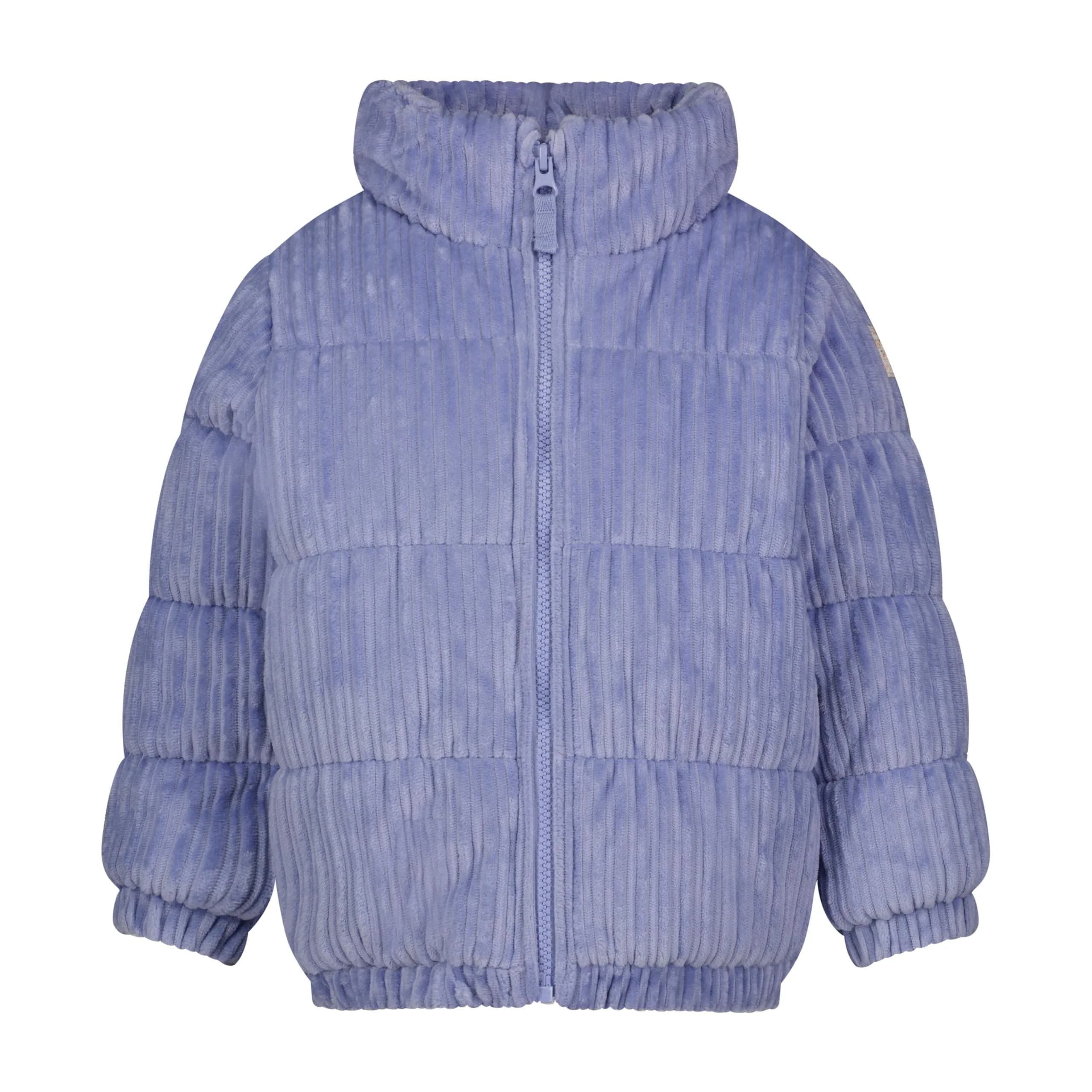 OSHKOSH B'GOSH Girls' Heavyweight Velboa Cordury Puffer Jacket, Lavender, 4T | Warm & Stylish Winter Coat — Lavender