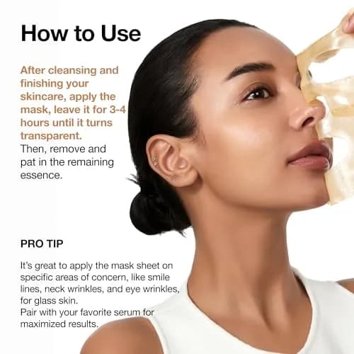 ANUA Rice 70 Glow Collagen Mask, 4 Pack | Hydrating Overnight Sheet Mask with Rice Water & Collagen thumbnail 5